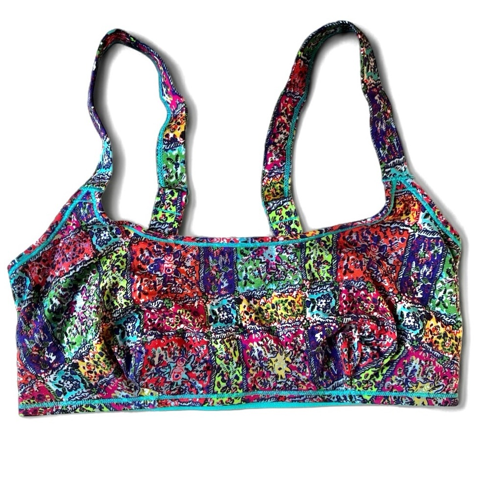 PARADE Colorful Patchwork Bra Tencel small